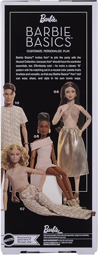 BARBIE BASICS MODEL COLLECTOR KEN FASHION DOLL 10 CON CABELLO MORENO EN CAMISA Y PANTALONES CORTOS - 6
