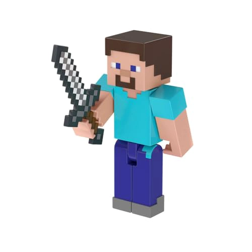 MATTEL MINECRAFT PAQUETE DE ASALTO A LA ALDEA CON 3 FIGURAS DE ACCION Y ACCESORIOS SET DE COLECCION - 4