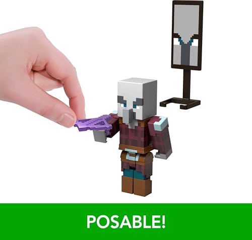 MATTEL MINECRAFT PAQUETE DE ASALTO A LA ALDEA CON 3 FIGURAS DE ACCION Y ACCESORIOS SET DE COLECCION - 5