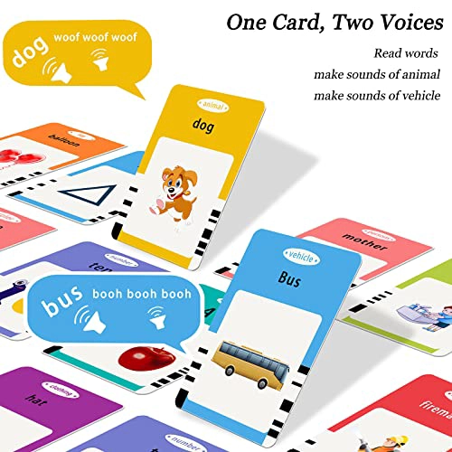 STARTCAN TARJETAS PARLANTES PARA NIÑOS PEQUEÑOS DE TERAPIA DEL HABLA Y AUTISMO ABC 123 PALABRAS - 3