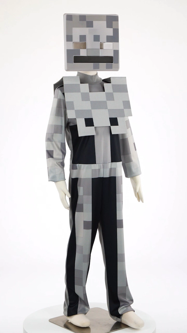 DISFRAZ DE ESQUELETO CLASICO DE MINECRAFT PARA NIÑOS TRAJE DE COSPLAY DE MINECRAFT PARA NIÑOS - 7