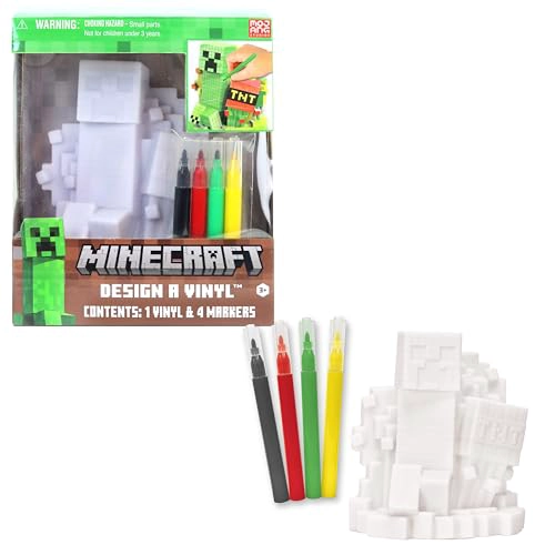 MINECRAFT DISEÑO DE VINILO DIY PARA COLOREAR Y MANUALIDADES PARA NIÑOS CON MARCADORES LAVABLES - 1