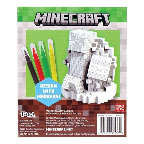 MINECRAFT DISEÑO DE VINILO DIY PARA COLOREAR Y MANUALIDADES PARA NIÑOS CON MARCADORES LAVABLES - 4