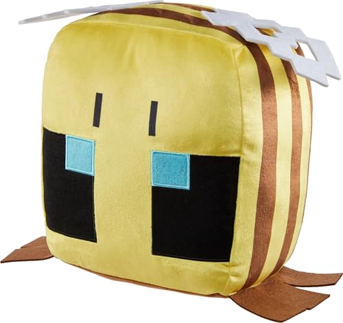 MATTEL MINECRAFT CUUTOPIA BEE MUÑECO DE ALMOHADA REDONDEADO SUAVE DE 10 PULGADAS JUGUETE - 3