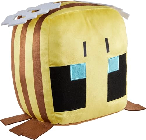 MATTEL MINECRAFT CUUTOPIA BEE MUÑECO DE ALMOHADA REDONDEADO SUAVE DE 10 PULGADAS JUGUETE - 4