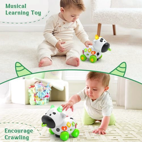TALKFUN JUGUETES MUSICALES DE VACA PARA NIÑOS Y NIÑAS DE 1 AÑO JUGUETE BILINGE PARA BEBE S DE 61218 - 2