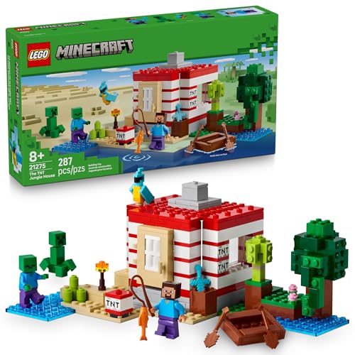 LEGO MINECRAFT LA CASA DE LA JUNGLA TNT PARA NIÑOS JUGUETE COLECCIONABLE DE MINECRAFT JUEGO - 1