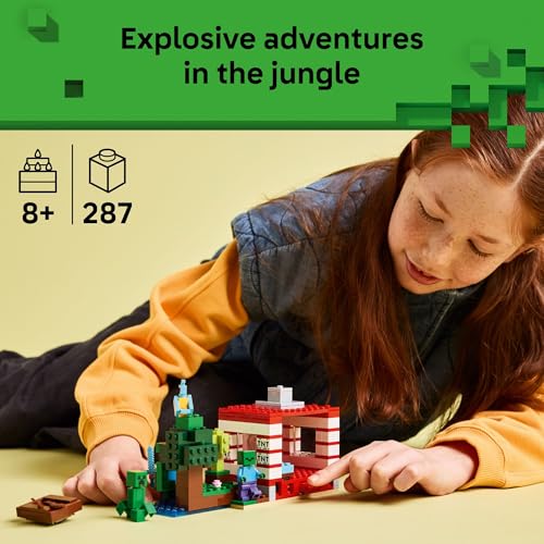 LEGO MINECRAFT LA CASA DE LA JUNGLA TNT PARA NIÑOS JUGUETE COLECCIONABLE DE MINECRAFT JUEGO - 2