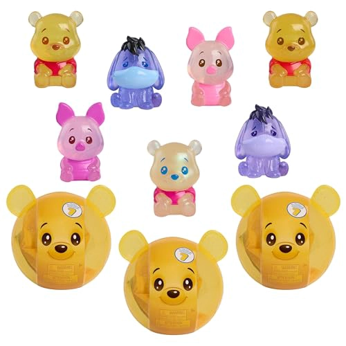 DISNEY WINNIE THE POOH BEARY FIGURAS DE JALEA LINDAS 3 UNIDADES POR JUST PLAY DULCE Y BRILLANTE - 1