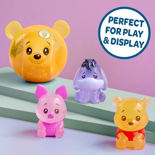 DISNEY WINNIE THE POOH BEARY FIGURAS DE JALEA LINDAS 3 UNIDADES POR JUST PLAY DULCE Y BRILLANTE - 5
