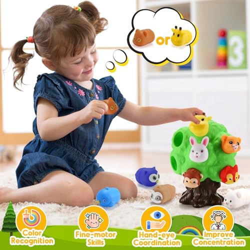 REGALOS PARA NIÑOS DE 1 A 5 AÑOS JUGUETES PARA NIÑOS PEQUEÑOS JUGUETE EDUCATIVO DE ANIMALES - 2