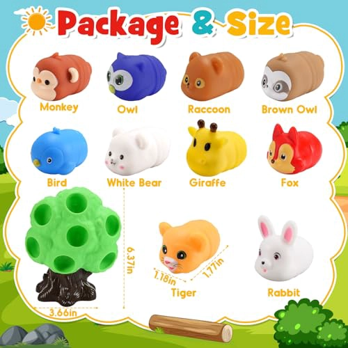 REGALOS PARA NIÑOS DE 1 A 5 AÑOS JUGUETES PARA NIÑOS PEQUEÑOS JUGUETE EDUCATIVO DE ANIMALES - 5