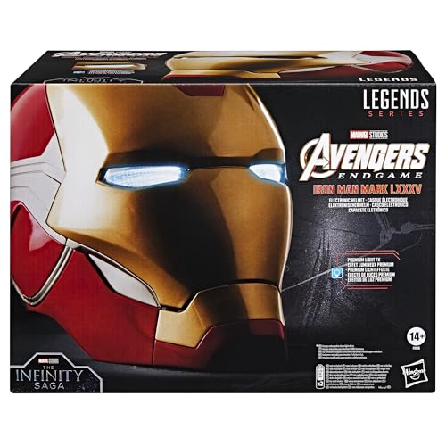 MARVEL LEGENDS SERIE IRON MAN CASCO ELECTRONICO PREMIUM CON EFECTOS DE LUZ JUGUETE COLECCIONABLE - 2
