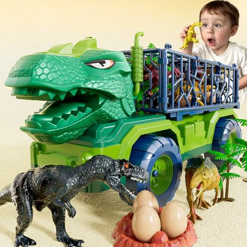 CAMION DE DINOSAURIO PARA NIÑOS DE 2 A 4 AÑOS FIGURA DE ACCION DE DINOSAURIO PARA NIÑOS PEQUEÑOS - 1