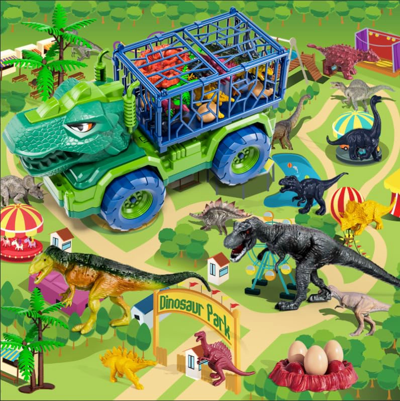CAMION DE DINOSAURIO PARA NIÑOS DE 2 A 4 AÑOS FIGURA DE ACCION DE DINOSAURIO PARA NIÑOS PEQUEÑOS - 3