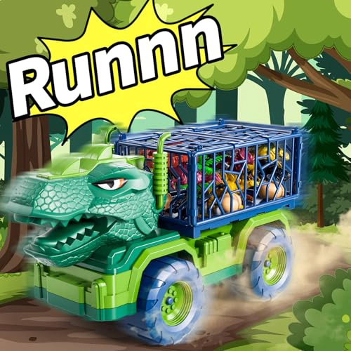 CAMION DE DINOSAURIO PARA NIÑOS DE 2 A 4 AÑOS FIGURA DE ACCION DE DINOSAURIO PARA NIÑOS PEQUEÑOS - 5