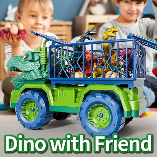 CAMION DE DINOSAURIO PARA NIÑOS DE 2 A 4 AÑOS FIGURA DE ACCION DE DINOSAURIO PARA NIÑOS PEQUEÑOS - 6