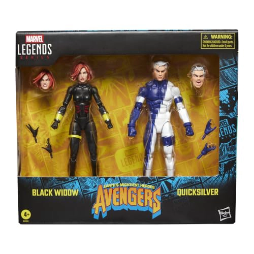 MARVEL LEGENDS SERIES BLACK WIDOW QUICKSILVER AVENGERS THE CROSSING COMICS FIGURAS DE ACCION - 2