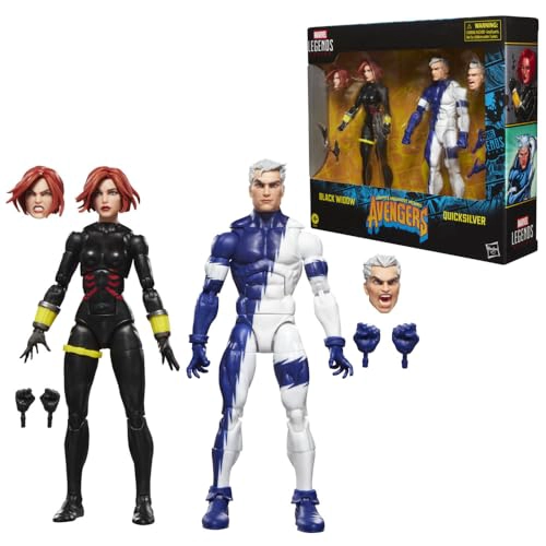 MARVEL LEGENDS SERIES BLACK WIDOW QUICKSILVER AVENGERS THE CROSSING COMICS FIGURAS DE ACCION - 3
