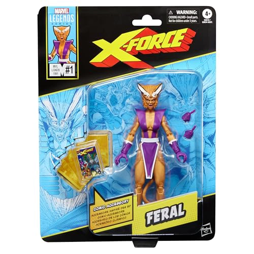 SERIE MARVEL LEGENDS FERAL XFORCE 1 1991 Y XMEN COMICS FIGURA DE ACCION COLECCIONABLE A ESCALA DE 6 - 1