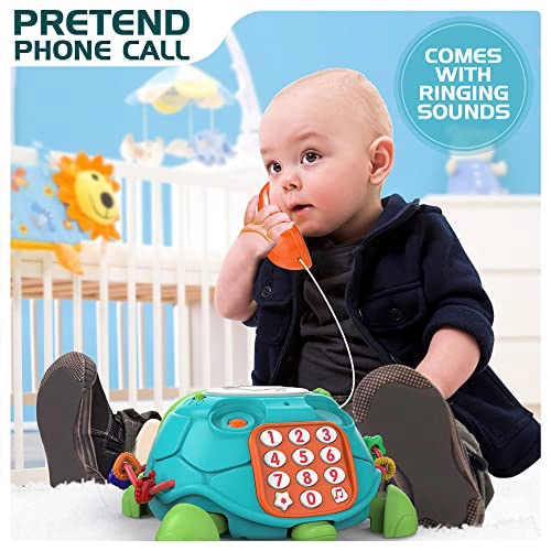 JYUSMILE JUGUETES PARA BEBE S DE 6 A 12 MESES JUGUETES MUSICALES DE TORTUGAS QUE GATEAN PARA BEBE S - 5