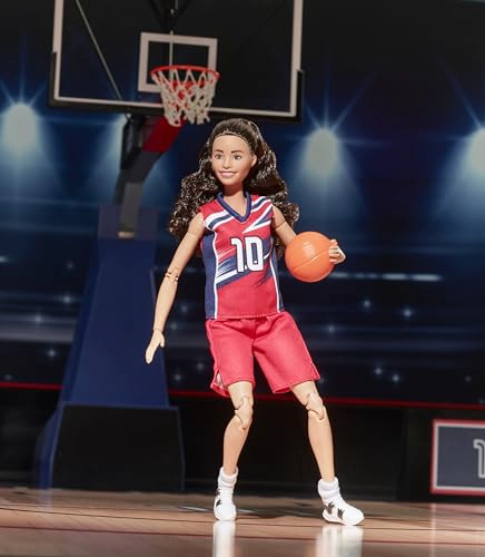 BARBIE MUÑECA EXCLUSIVA SUE BIRD CON ROPA DE UNIFORME NUMERO 10 Y ACCESORIO DE BALONCESTO - 2