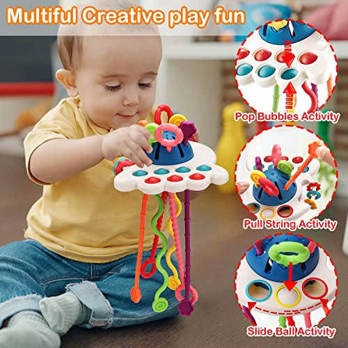 JUGUETES MONTESSORI PARA BEBE S DE 61218 MESES TAZAS DE APILAR CON CUERDA PARA BEBE S BLOQUES - 2