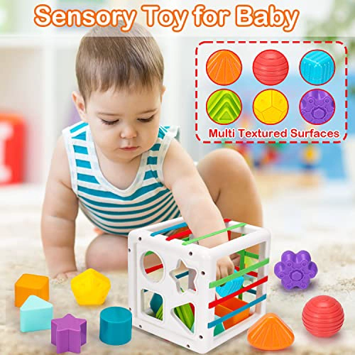 JUGUETES MONTESSORI PARA BEBE S DE 61218 MESES TAZAS DE APILAR CON CUERDA PARA BEBE S BLOQUES - 4
