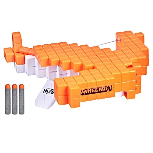 NERF BALLESTA DE MINECRAFT PILLAGER BALLESTA DE DARDOS INCLUYE 3 DARDOS DE E LITE ACCION DE BALLESTA - 1