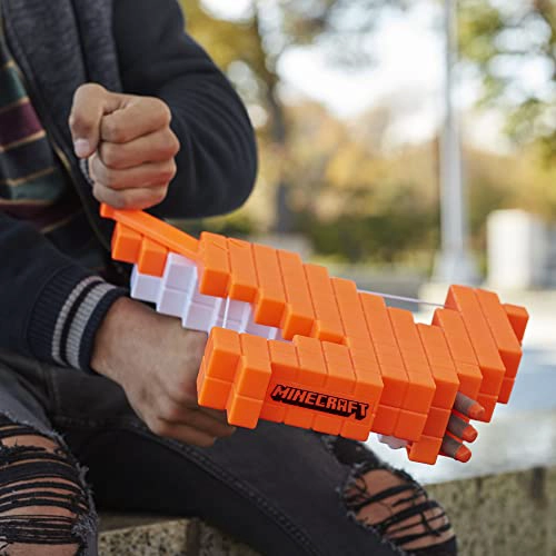 NERF BALLESTA DE MINECRAFT PILLAGER BALLESTA DE DARDOS INCLUYE 3 DARDOS DE E LITE ACCION DE BALLESTA - 4