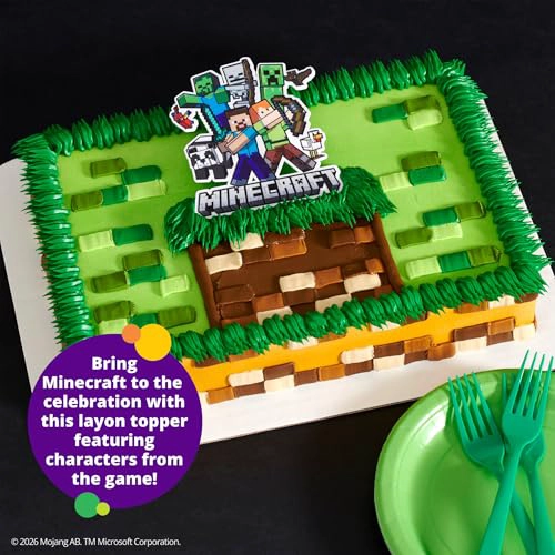 DECORACION PARA TARTAS DE MINECRAFT DECORACION DE PASTEL DE CUMPLEAÑOS CON STEVE ALEX CREEPER Y MAS - 2