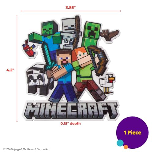 DECORACION PARA TARTAS DE MINECRAFT DECORACION DE PASTEL DE CUMPLEAÑOS CON STEVE ALEX CREEPER Y MAS - 3