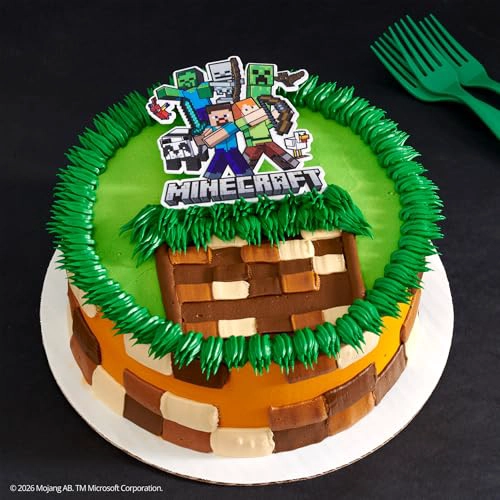 DECORACION PARA TARTAS DE MINECRAFT DECORACION DE PASTEL DE CUMPLEAÑOS CON STEVE ALEX CREEPER Y MAS - 5