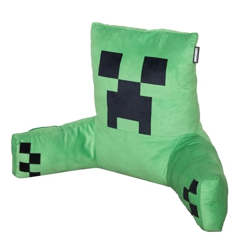 MINECRAFT RELAX PILLOW CREEPER COJIN DE SALON DE PERSONAJE REPOSABRAZOS BOLSILLO PARA TELE FONO - 2