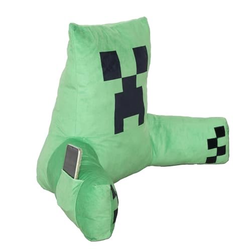 MINECRAFT RELAX PILLOW CREEPER COJIN DE SALON DE PERSONAJE REPOSABRAZOS BOLSILLO PARA TELE FONO - 3