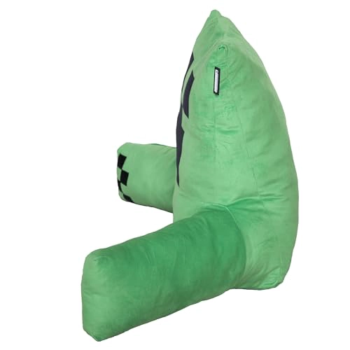 MINECRAFT RELAX PILLOW CREEPER COJIN DE SALON DE PERSONAJE REPOSABRAZOS BOLSILLO PARA TELE FONO - 4