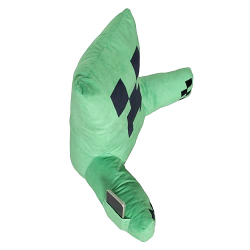 MINECRAFT RELAX PILLOW CREEPER COJIN DE SALON DE PERSONAJE REPOSABRAZOS BOLSILLO PARA TELE FONO - 5