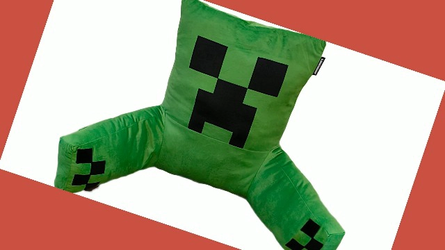 MINECRAFT RELAX PILLOW CREEPER COJIN DE SALON DE PERSONAJE REPOSABRAZOS BOLSILLO PARA TELE FONO - 7