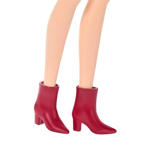 MUÑECA BARBIE FASHIONISTAS 246 CON CABELLO NEGRO VESTIDO SIN TIRANTES DE LEOPARDO ROSA - 4