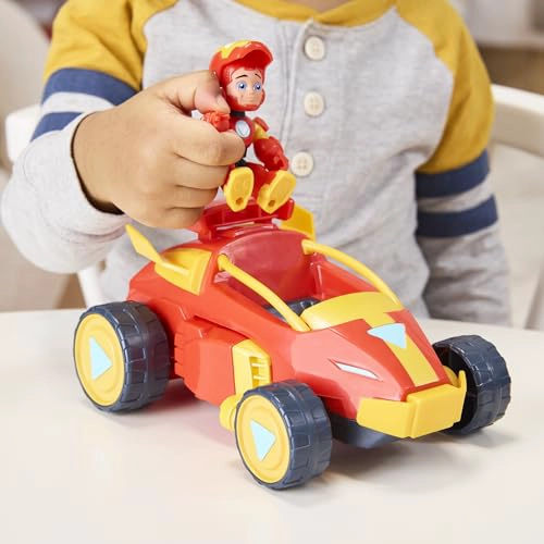 MARVEL IRON MAN Y SUS INCREIBLES AMIGOS 2 EN 1 CONJUNTO DE TRAJE MECH Y VEHICULO SET DE FIGURAS - 4