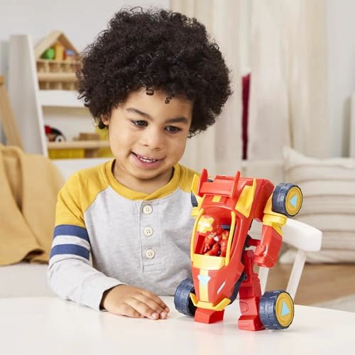 MARVEL IRON MAN Y SUS INCREIBLES AMIGOS 2 EN 1 CONJUNTO DE TRAJE MECH Y VEHICULO SET DE FIGURAS - 6
