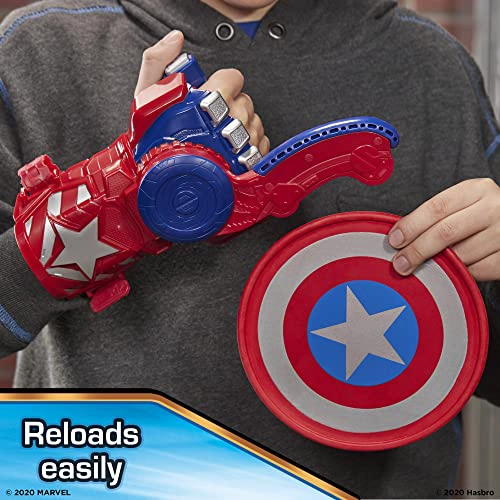 MARVEL NERF POWER MOVES AVENGERS CAPITAN AME RICA ESCUDO LANZADISCOS NERF JUGUETE DE LANZAMIENTO - 4