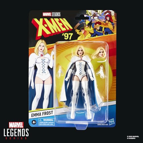 MARVEL LEGENDS SERIES EMMA FROST XMEN 97 FIGURA DE ACCION COLECCIONABLE DE 6 PULGADAS - 2