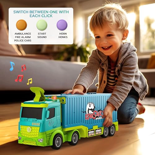 JUGUETES DE PISTA DE CARRERAS CON CAMION TRANSPORTADOR PARA NIÑOS PEQUEÑOS SET DE JUEGO PLEGABLE - 6