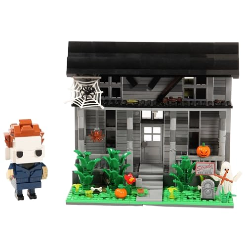 JUEGO DE CONSTRUCCION DE PELICULAS DE HALLOWEEN CASA Y FIGURA DE TERROR BLOQUES DE CONSTRUCCION - 1