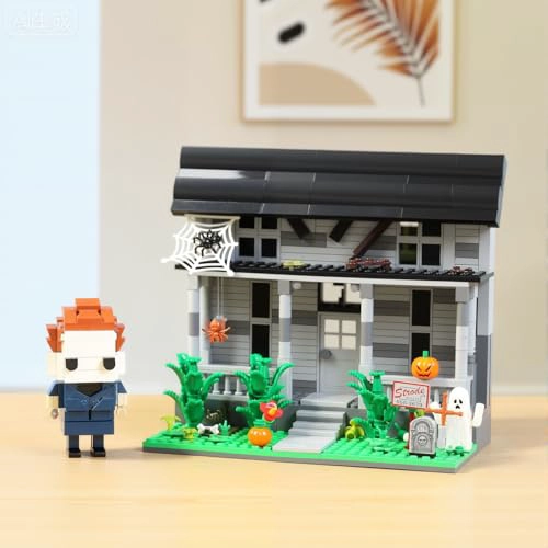 JUEGO DE CONSTRUCCION DE PELICULAS DE HALLOWEEN CASA Y FIGURA DE TERROR BLOQUES DE CONSTRUCCION - 2