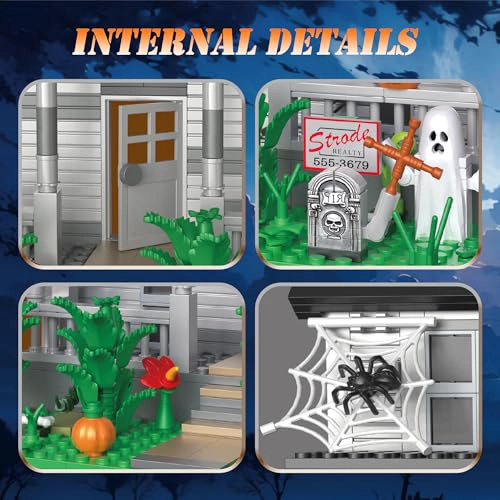 JUEGO DE CONSTRUCCION DE PELICULAS DE HALLOWEEN CASA Y FIGURA DE TERROR BLOQUES DE CONSTRUCCION - 4