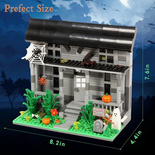 JUEGO DE CONSTRUCCION DE PELICULAS DE HALLOWEEN CASA Y FIGURA DE TERROR BLOQUES DE CONSTRUCCION - 5