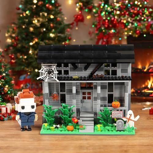 JUEGO DE CONSTRUCCION DE PELICULAS DE HALLOWEEN CASA Y FIGURA DE TERROR BLOQUES DE CONSTRUCCION - 6