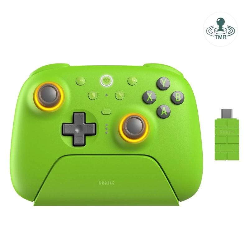 8BITDO ULTIMATE 2 WIRELESS 2.4G CONTROLLER FOR WINDOWS&ANDROID, GREEN - 1